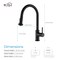 Kibi Casa Single Handle Pull Down Kitchen Sink Faucet KKF2002MB - alternate 6